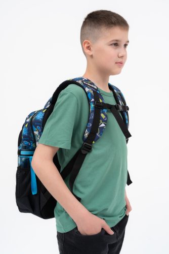 Budmil iskolatáska kék gamer 10110188/S54