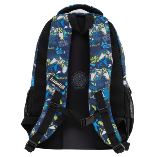 Budmil iskolatáska kék gamer 10110188/S54