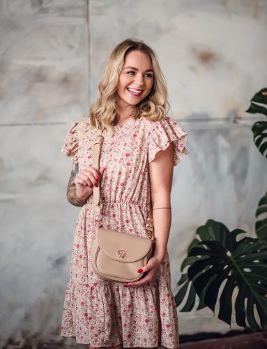 Vuch Carine Beige kis crossbody kézitáska