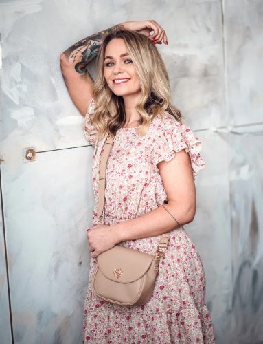 Vuch Carine Beige kis crossbody kézitáska