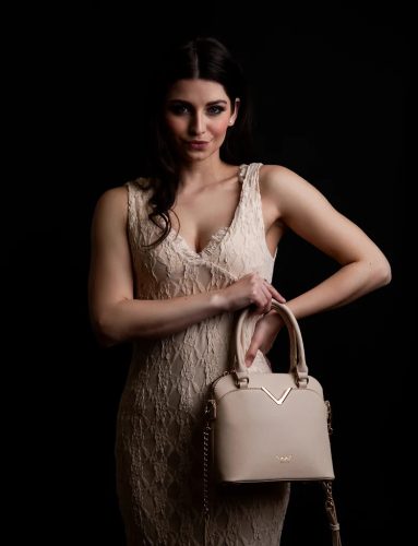 Vuch Fossy Gala Beige elegáns kézitáska