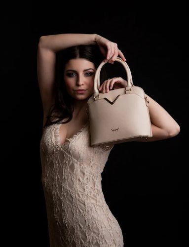Vuch Fossy Gala Beige elegáns kézitáska