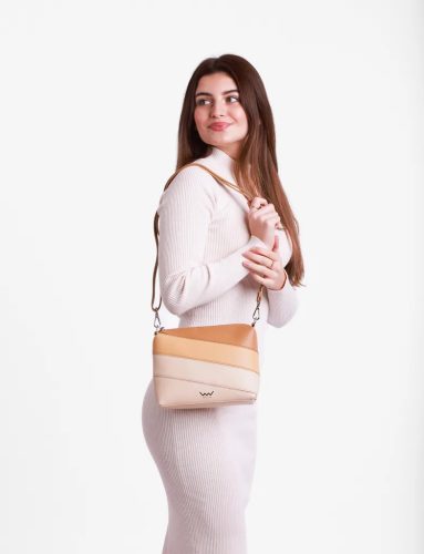 Vuch Coalie Striped Beige steppelt crossbody táska