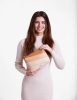 Vuch Coalie Striped Beige steppelt crossbody táska