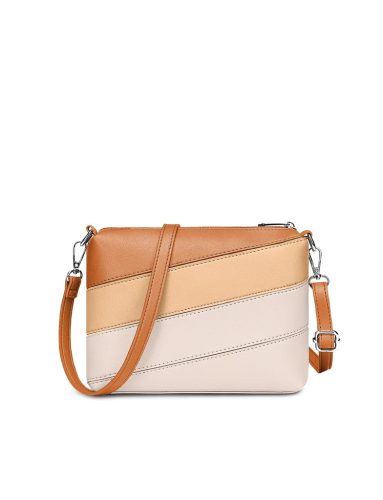 Vuch Coalie Striped Beige steppelt crossbody táska