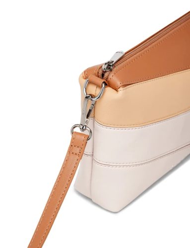 Vuch Coalie Striped Beige steppelt crossbody táska