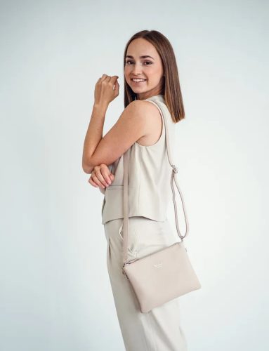 Vuch Anna Creme cipzáras crossbody táska