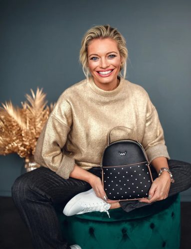 Vuch Flug Black pöttyös hátizsák és crossbody egyben