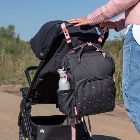 Vuch Verner Dotty Black városi hátizsák babakocsira