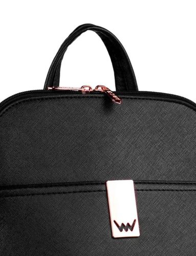 Vuch Filipa fekete cipzáras városi hátizsák