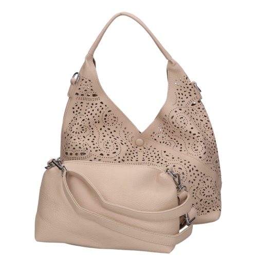 Hernan Bag H365 drapp shopper táska és kis táska egyben