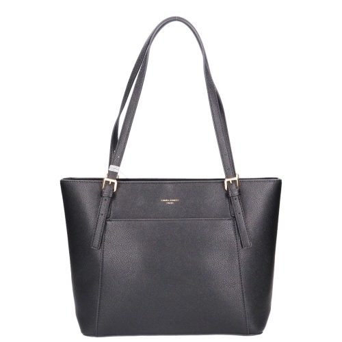 David JonesCM7191 fekete női válltáska A4-es méret