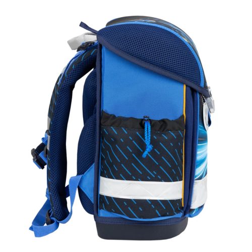 Belmil Fastline kék autós elsős iskolatáska szett