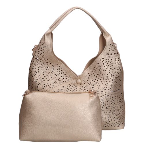Hernan Bag H365 arany shopper táska és kis táska egyben