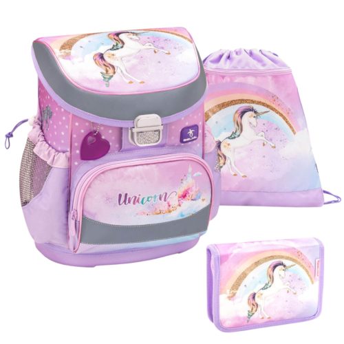 Belmil Rainbow unicorn iskolatáska szett