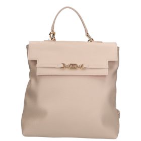 Chiara rostbőr táska E 6017-G bézs arany cipp