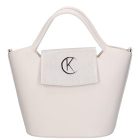 Karen rostbőr táska 9420 fehér ezüst