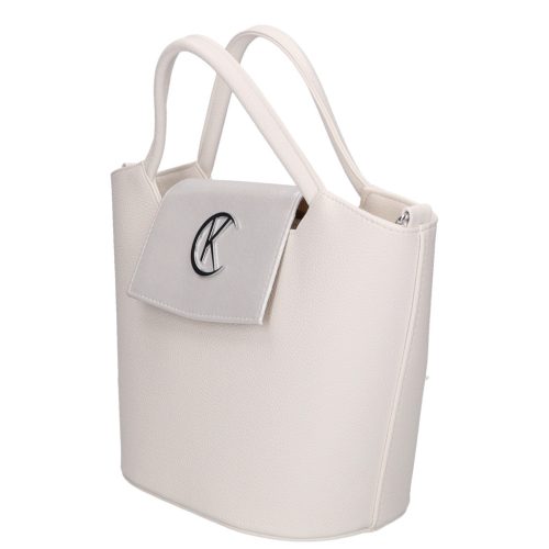 Karen rostbőr táska 9420 fehér ezüst