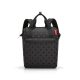 Reisenthel allrounder R glossy dots black női hátizsák JR7075