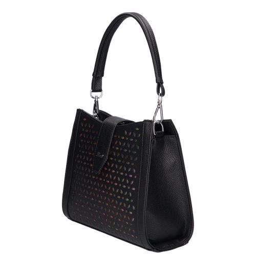 Karen rostbőr táska 9529-L fekete arany