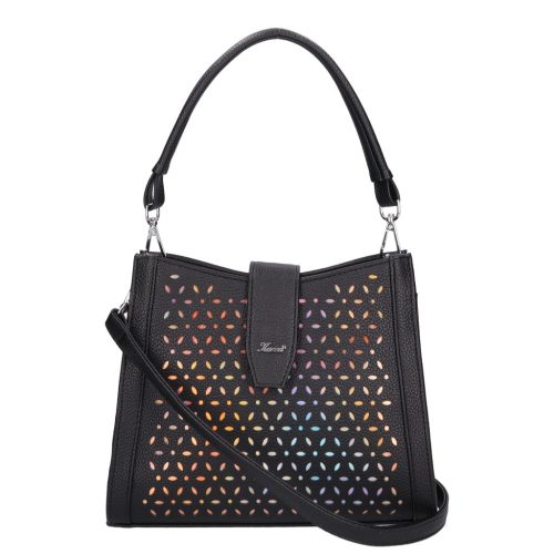 Karen rostbőr táska 9529-L fekete arany