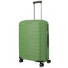 Travelite MOOBY M zöld bővíthető közepes méretű bőrönd