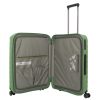 Travelite MOOBY M zöld bővíthető közepes méretű bőrönd