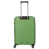 Travelite MOOBY M zöld bővíthető közepes méretű bőrönd
