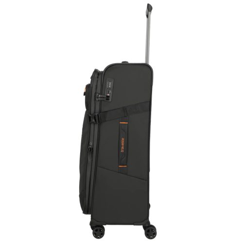 Travelite Briize L fekete bővíthető nagy méretű bőrönd