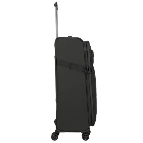 Travelite Briize L fekete bővíthető nagy méretű bőrönd