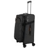 Travelite Briize M fekete bővíthető közepes méretű bőrönd