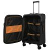 Travelite Briize M fekete bővíthető közepes méretű bőrönd