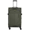 Travelite Briize L khaki bővíthető nagy méretű bőrönd