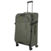 Travelite Briize L khaki bővíthető nagy méretű bőrönd
