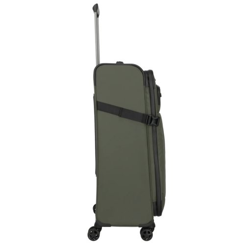 Travelite Briize L khaki bővíthető nagy méretű bőrönd