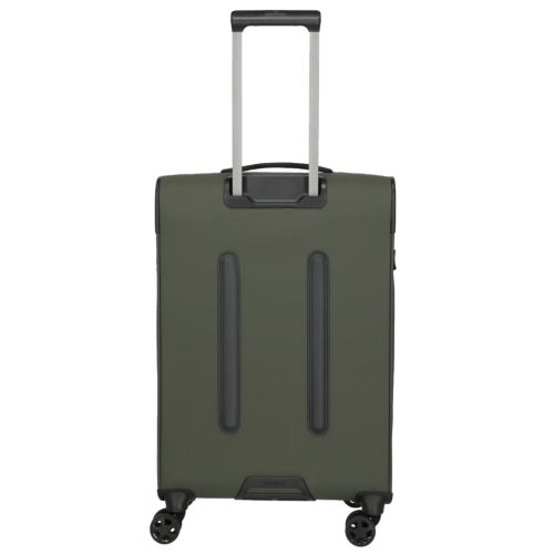 Travelite Briize M khaki bővíthető közepes méretű bőrönd