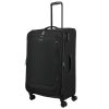 Travelite Umbria L fekete bővíthető nagy méretű bőrönd