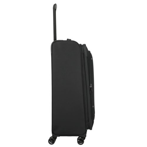 Travelite Umbria L fekete bővíthető nagy méretű bőrönd