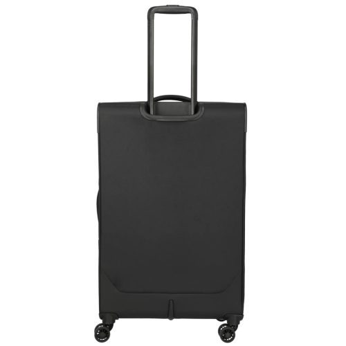 Travelite Umbria L fekete bővíthető nagy méretű bőrönd