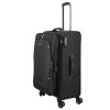 Travelite Umbria M fekete bővíthető közepes méretű bőrönd