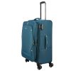 Travelite Umbria M petrol bővíthető közepes méretű bőrönd