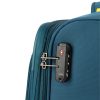 Travelite Umbria M petrol bővíthető közepes méretű bőrönd