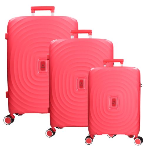 Benzi 5751 pink bőrönd szett