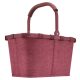 Reisenthel BK3104 carrybag twist maroon kosár