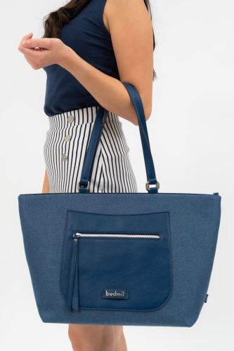 Budmil kék A/4-es nagy válltáska 10230100/S2