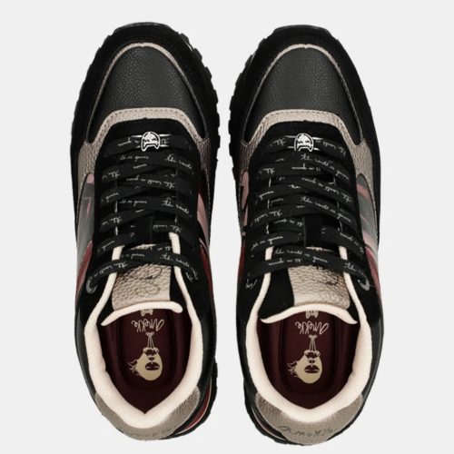 Anekke cipő fekete bordó 41380-946 39-es