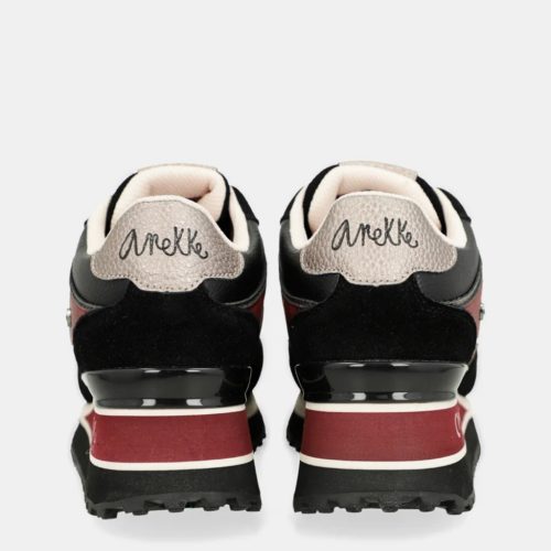 Anekke cipő fekete bordó 41380-946 39-es