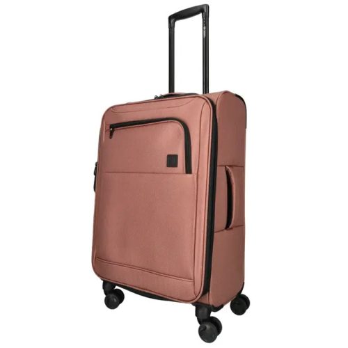 Enrico Benetti Oakville M rozé közepes méretű bőrönd 39048