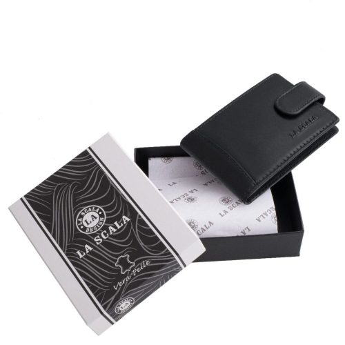 La Scala bőr kártyatartó ADQ30809/T fekete