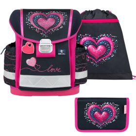 Belmil Dark Pinky iskolatáska szett